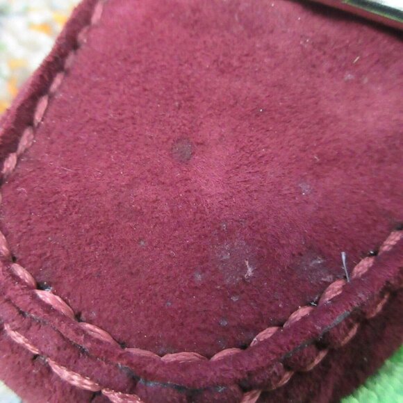 Michael Kors Suede Leather Loafer Women's 7.5 Burgundy Flats Driving Shoes 610 - Picture 11 of 12